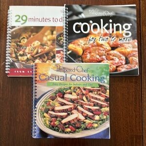 The Pampered Chef Everyday Dinner Easy Recipes Colorful Pictures Cookbook Lot 3